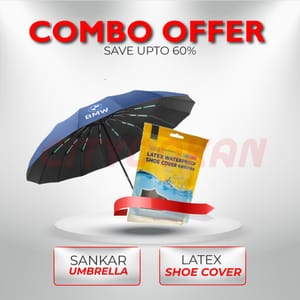 Umbrella & Shoe Cover Combo