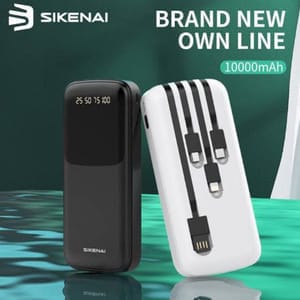 SIKENAI Power Bank 10k DX-2 10000mAh LED Digital Display - White